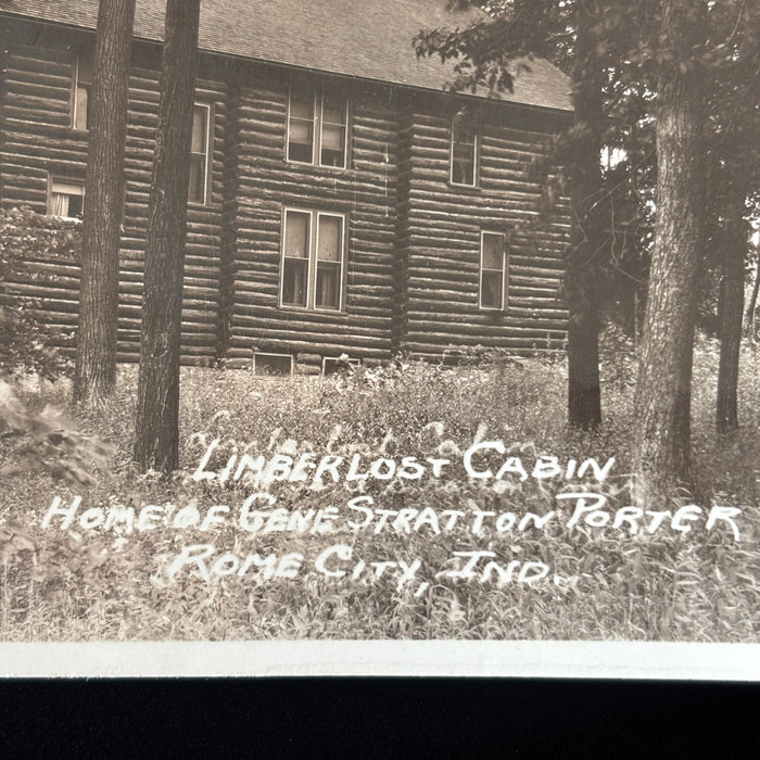 Vintage Postcard RPPC Limberlost Cabin Famous Gene Porter Rome City Indiana