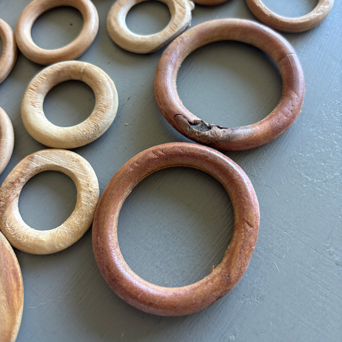 Display Stand Bundle: 51 Wood Rings for Balls, Eggs, Stones