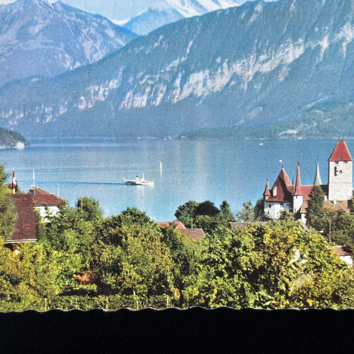 Vintage Postcard Lot Castle Switzerland Bristenstock Fluelen Oberhofen Lake Thun