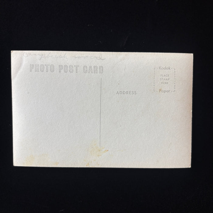Vintage Postcard 1950s RPPC Canoes Cygnus Cepheus Nod Summer Camp Women Swimsuit