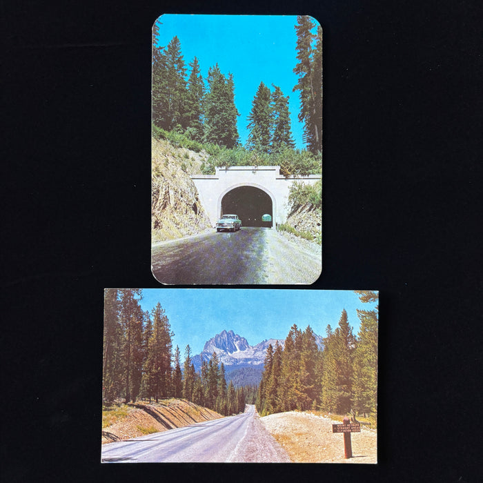 Vintage Postcard Lot Idaho Wilderness Car Trips Tunnel Highway 10 Mount Heyburn