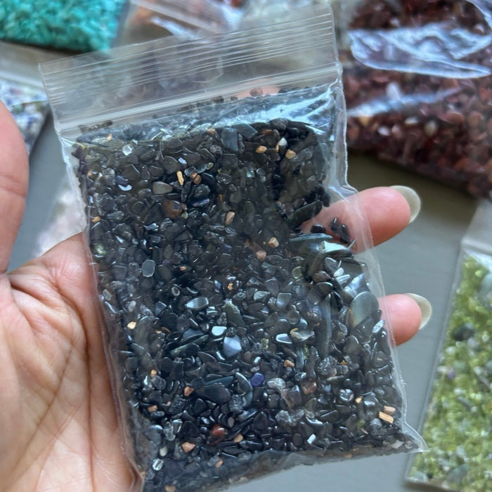 Gemstone Pebbles Natural Crystal Mix Lot 1.8 lbs