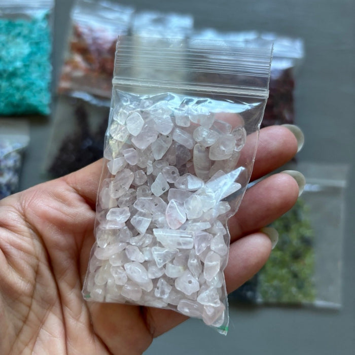 Gemstone Pebbles Natural Crystal Mix Lot 1.8 lbs