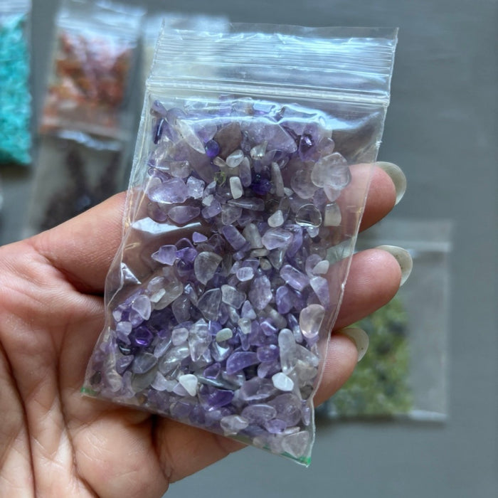 Gemstone Pebbles Natural Crystal Mix Lot 1.8 lbs