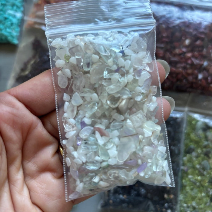 Gemstone Pebbles Natural Crystal Mix Lot 1.8 lbs