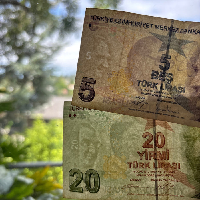 Vintage Banknote Lot 2009 Turkey Science Math Architecture Watermark UV Verified