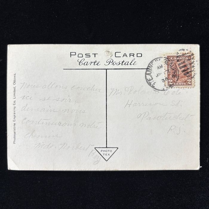 Vintage Postcard 1936 Pilgrimage Message Ste Anne De Beaupre Basilica Quebec