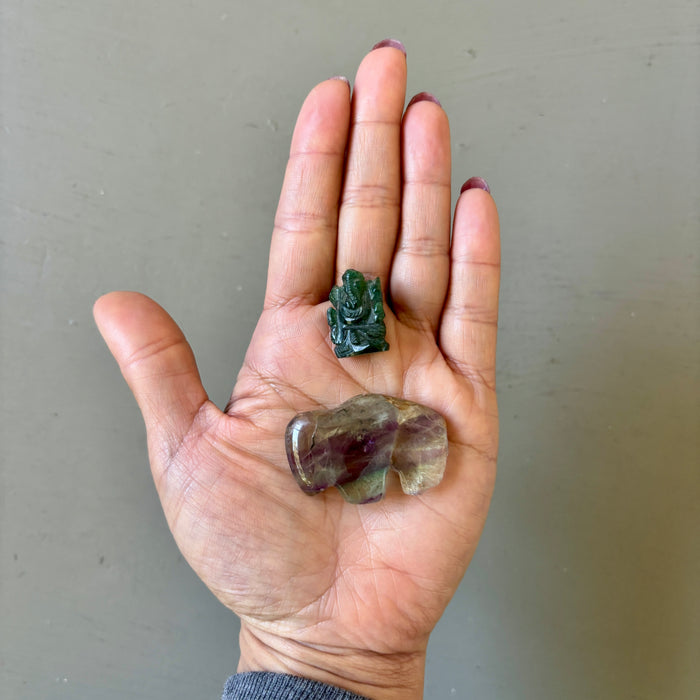 Crystal Set: 5 Angel, Ganesh, Buffalo & Cab Wounded Warriors