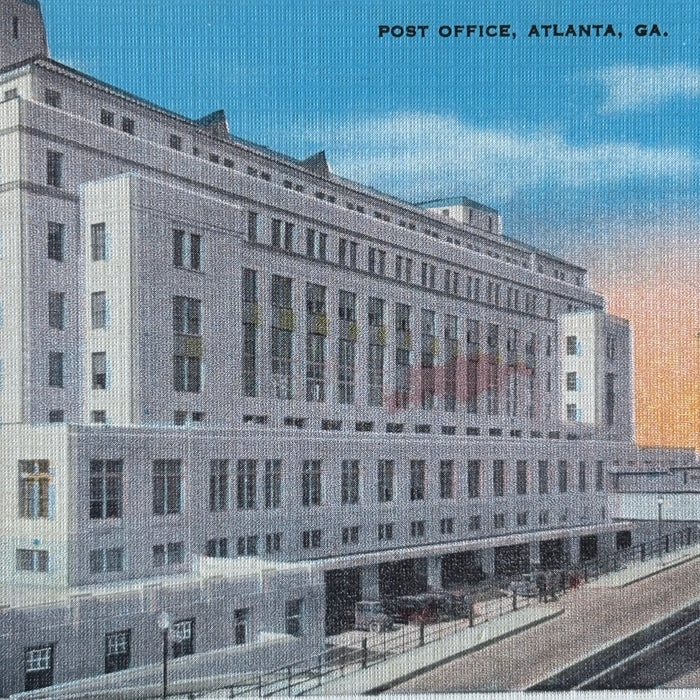 Vintage Postcard Lot 5 Atlanta GA Candler Airport City Hall Prison Post Office