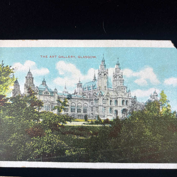 Vintage Postcard Lot Scotland Highlander Burns Edinburgh Castle Cannons Glasgow