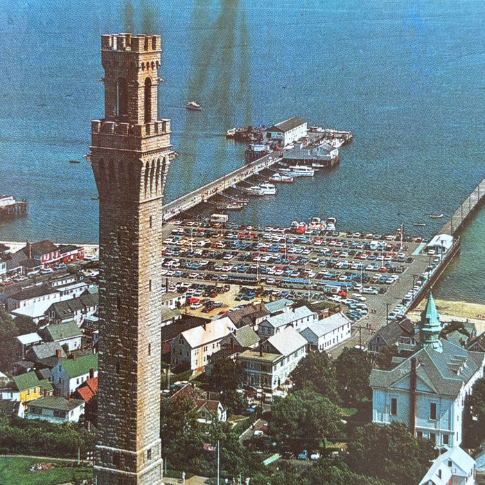 Vintage Postcard Lot Massachusetts Retro Car Pilgrim Monument Adams Peabody