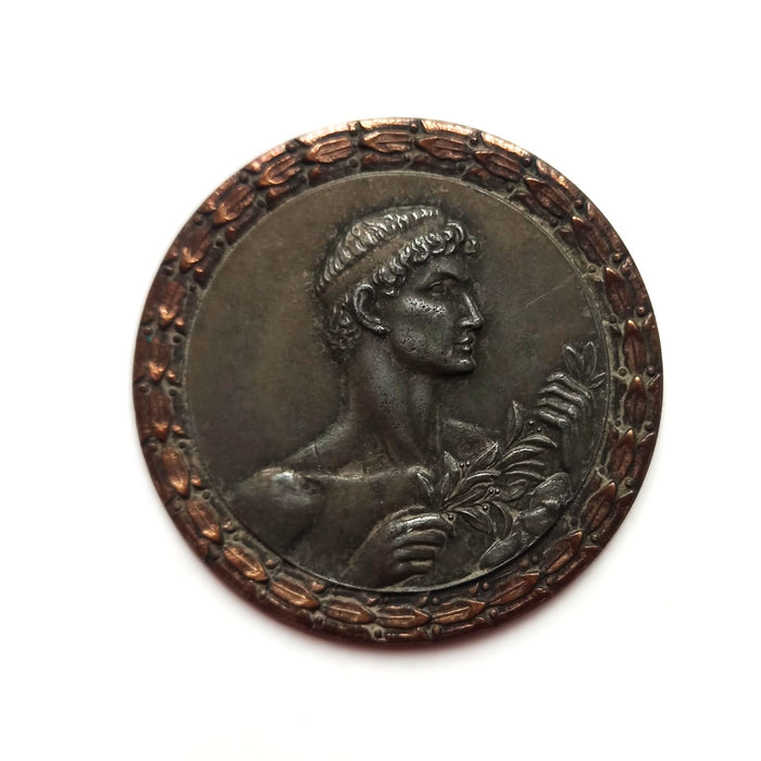 1950 Hungarian Ice Hockey Skating Peace Cup 3rd Place Medal Plaquette