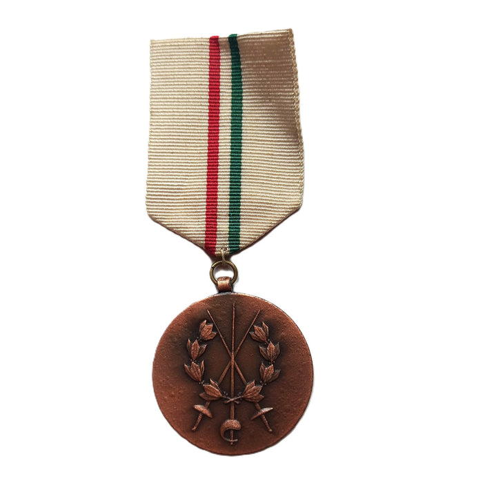 1971 Hungarian BVSZ Fencing Championship Medal Vintage Tricolor Ribbon