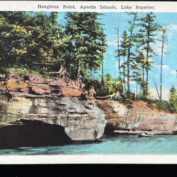 Vintage Postcard Lot Wisconsin Apostle Islands Lake Superior Balancing Rock