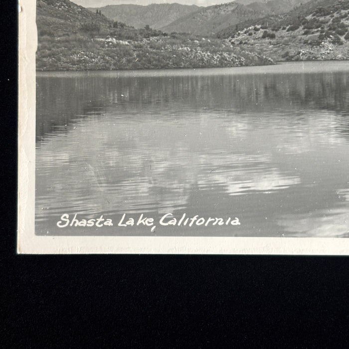 Vintage Postcard RPPC Shasta Lake California Waves Hillside Eastmans Studio