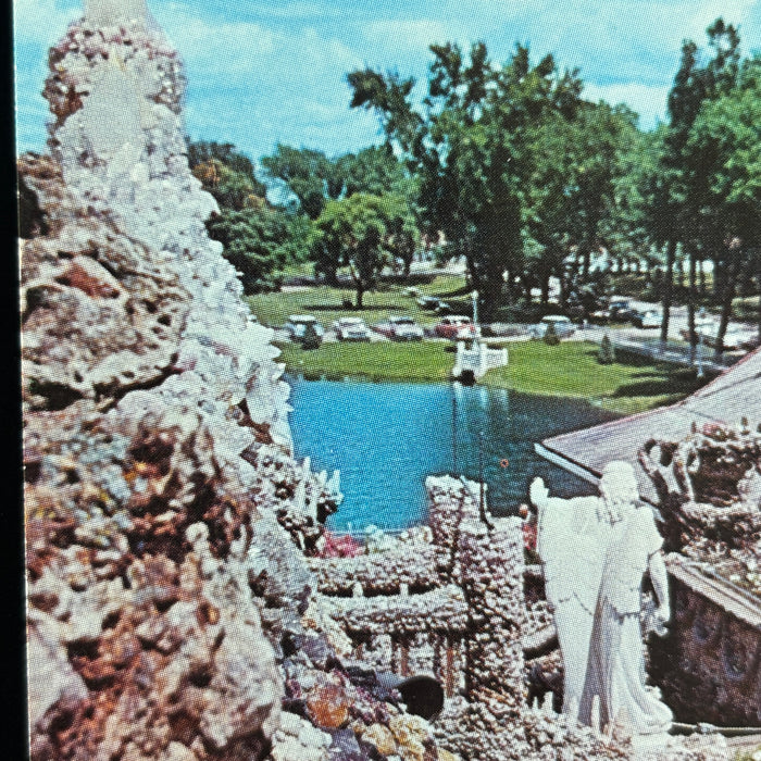 Vintage Postcard Lot Grotto Redemption West Bend Earl May Gardens Religious Iowa