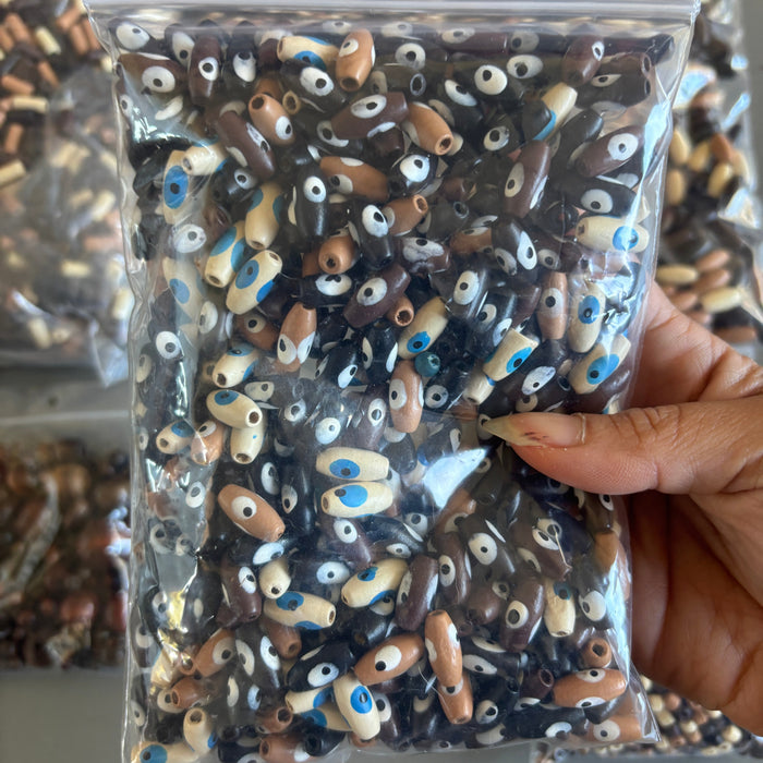 Wood Bead Bundle: Jewelry Making Crafting Set 2.3lb