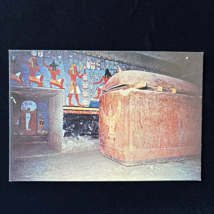 Vintage Postcard Lot King Ramses I Tomb Pharaoh Sarcophagus Egypt Mural Set