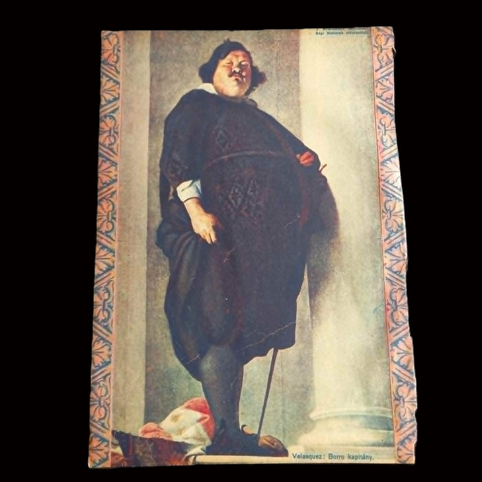 Vintage Ephemera 1930 Diego Velazquez Captain Borro & European Logic Puzzle
