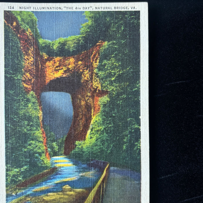 Vintage Postcard Lot Fishing VA Natural Bridge Chimneys Falls Springs Horses