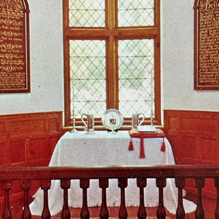 Vintage Postcard Church Creek Maryland Old Trinity Episcopal Church Silver Altar