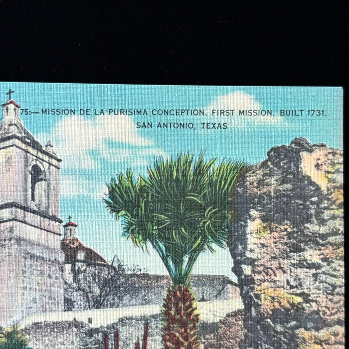 Vintage Postcard Lot Texas Blue Car Palo Duro State Park Mission San Antonio Set