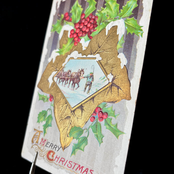 Antique Postcard 1910 John Winsch Christmas Charming Posted Social History