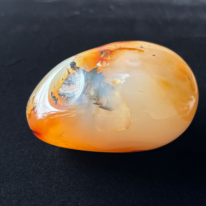 Carnelian Palm Stone Primal Spirit Fire Orange Crystal