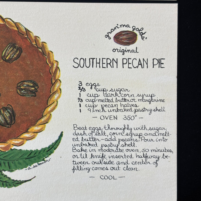 Vintage Postcard Lot Pie Recipe Granma Golds Key Lime Southern Pecan Dessert Set