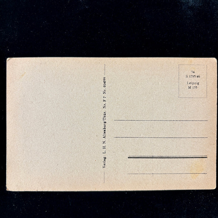 Antique Postcard 1910 Winter Schloss Castle Thuringia Germany