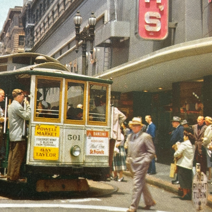 Vintage Postcard Lot San Francisco Golden Gate Cable Car Fishermans Wharf BART
