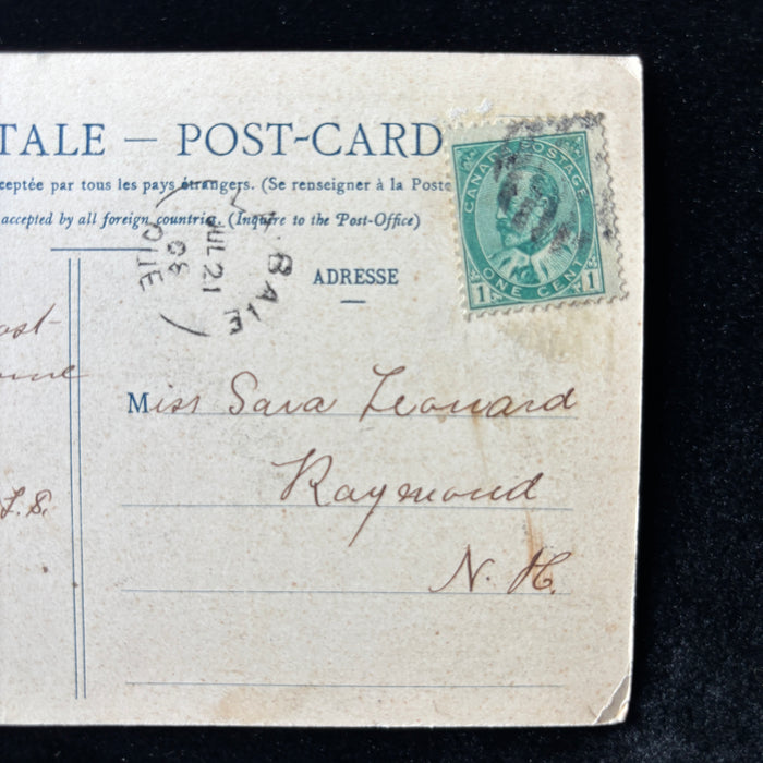 Antique Postcard 1908 Lost History Quebec Convent Sisters Assumption Posted NH