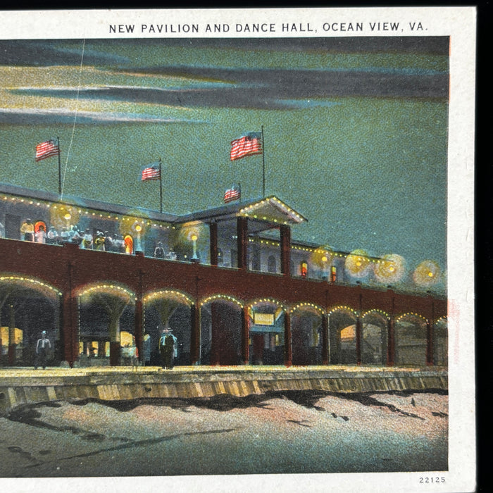 Vintage Postcard Lot Virginia Nights Lee Hwy Ocean View Dance Hall Gothic Church