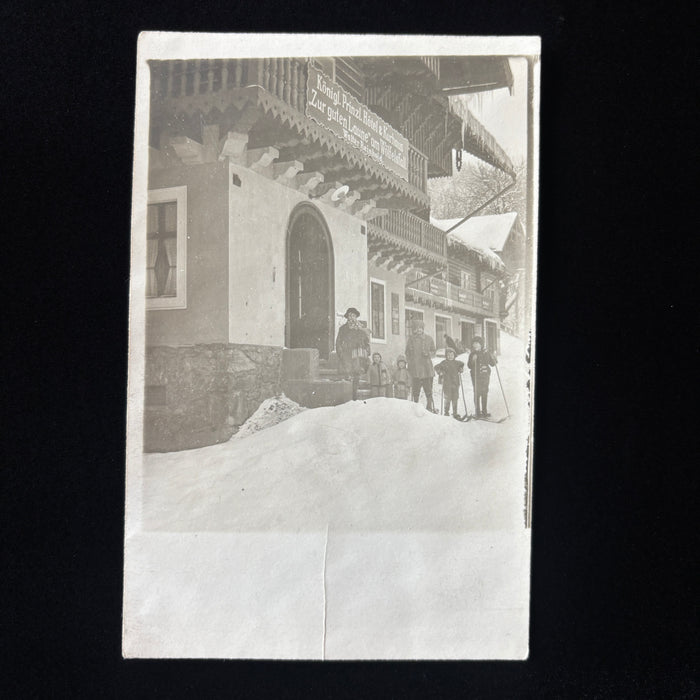 Vintage Postcard 1927 RPPC Ski Wölfelsgrund Silesia Germany Międzygórze Poland