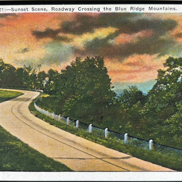 Vintage Postcard Lot 3 Waving Men Cars Highway Drive Appalachian Mountains Lake
