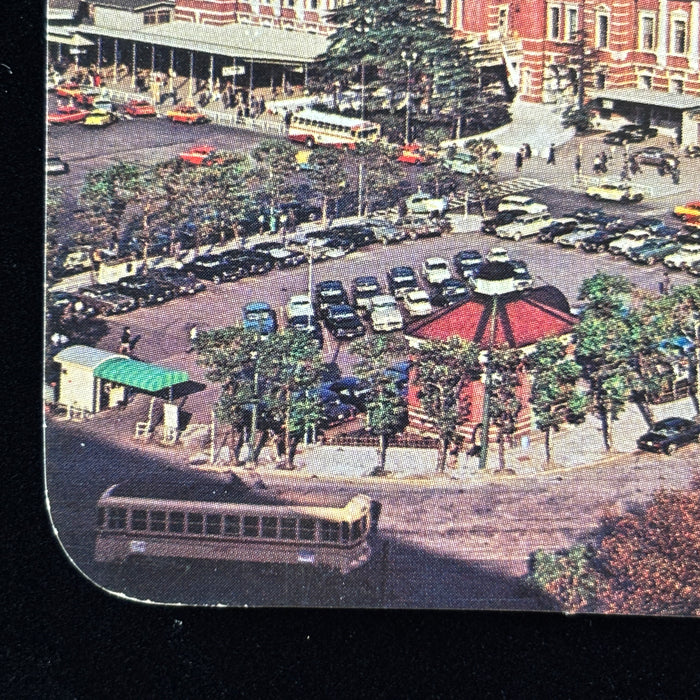 Vintage Postcard Tokyo Central Station Showa Retro Marunouchi Japan Commuter Cars