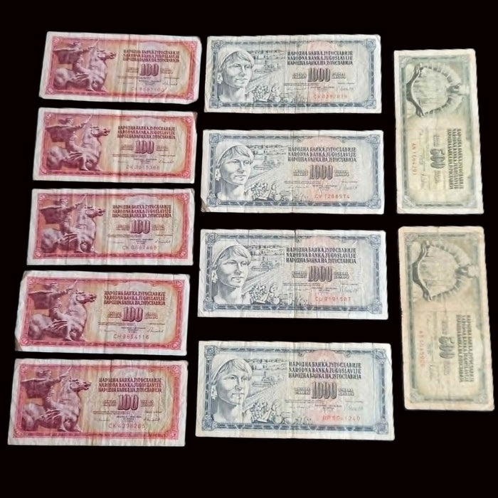 Vintage Banknote 29pc Europe Set Austria Germany Greece Hungary Turkey Yugoslavia Money