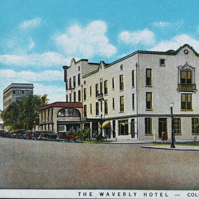 Vintage Postcard Lot Columbus Georgia Hospital Waverly Hotel Bridge Classic Cars