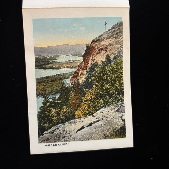 Antique Postcard 1923 Folding Souvenir Camden Maine Accordion Social History