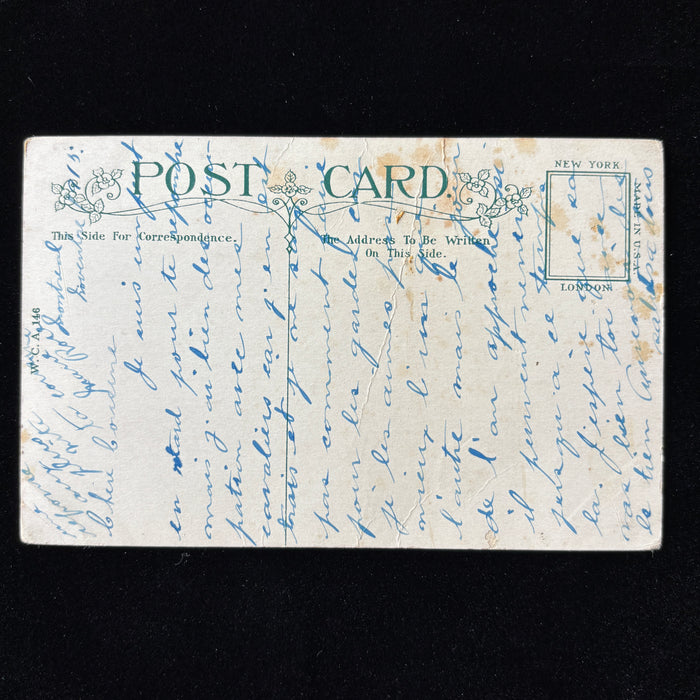 Antique Postcard 1913 Romantic Scandal Commander Beatty British Navy