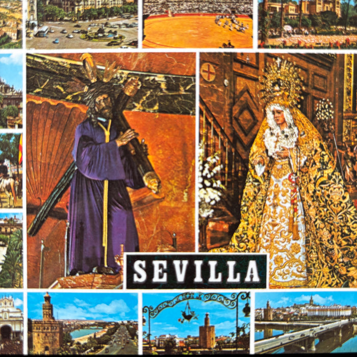 Vintage Postcard Lot Sevilla Spain Semana Santa Holy Week Virgin Mary Religious