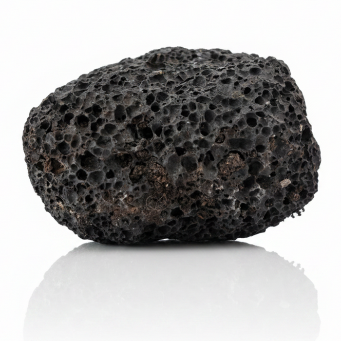 Black Lava Rough Stone Porous Lightweight Grounding Rock