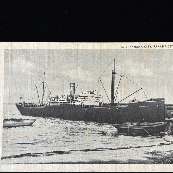Vintage Postcard Lot SS Panama City Ship Gulf Beach Sunset B&W Florida Art Cards