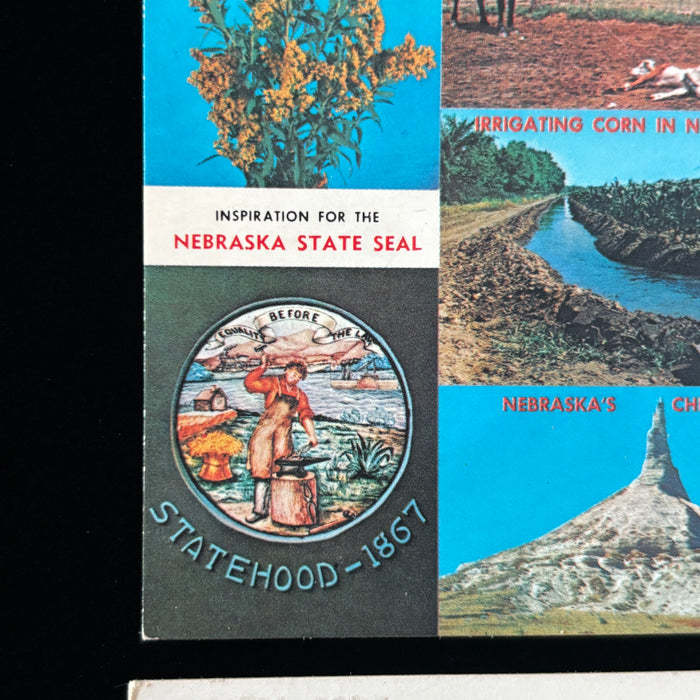 Vintage Postcard Lot Nebraska Greetings Lincoln Bellevue Church Scotts Bluff