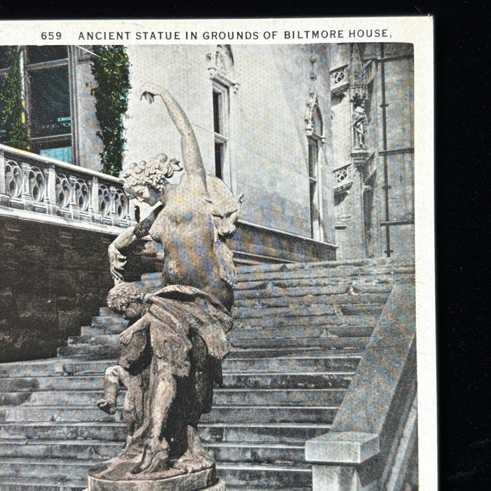 Vintage Postcard Lot Gilded Age North Carolina Biltmore House Palm Court Statue