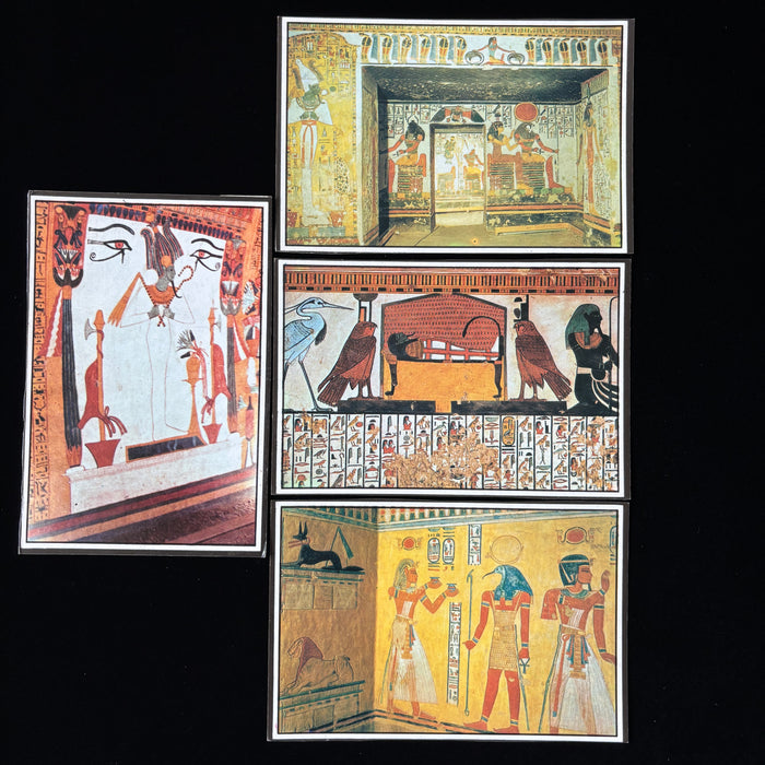 Vintage Postcard Lot Egypt Funeral Art Nefertari Valley Queens Sennedjem Mummy