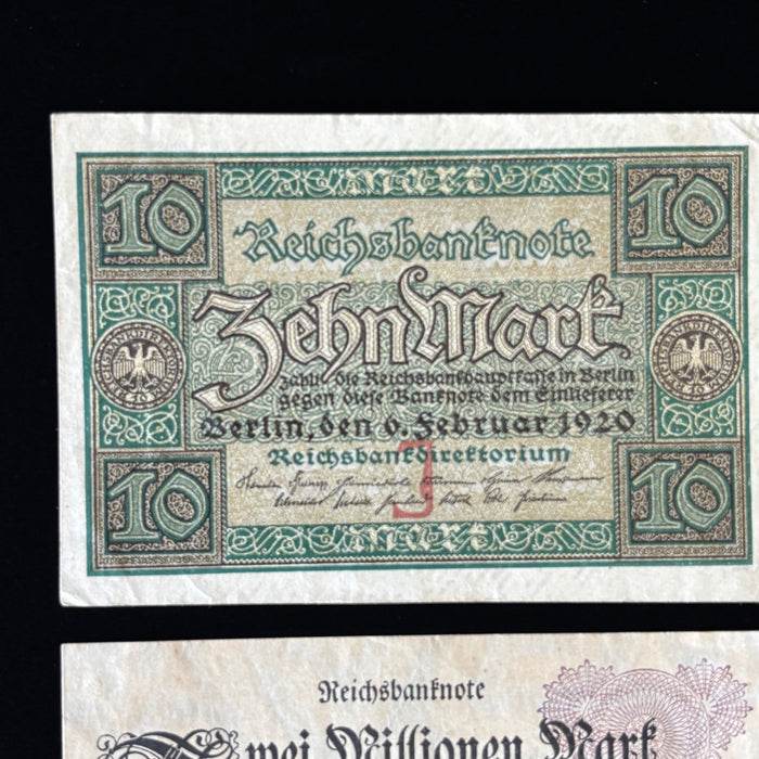 Antique Banknote Lot 1920s Germany Weimar Hyperinflation Bonn Notgeld Old Europe