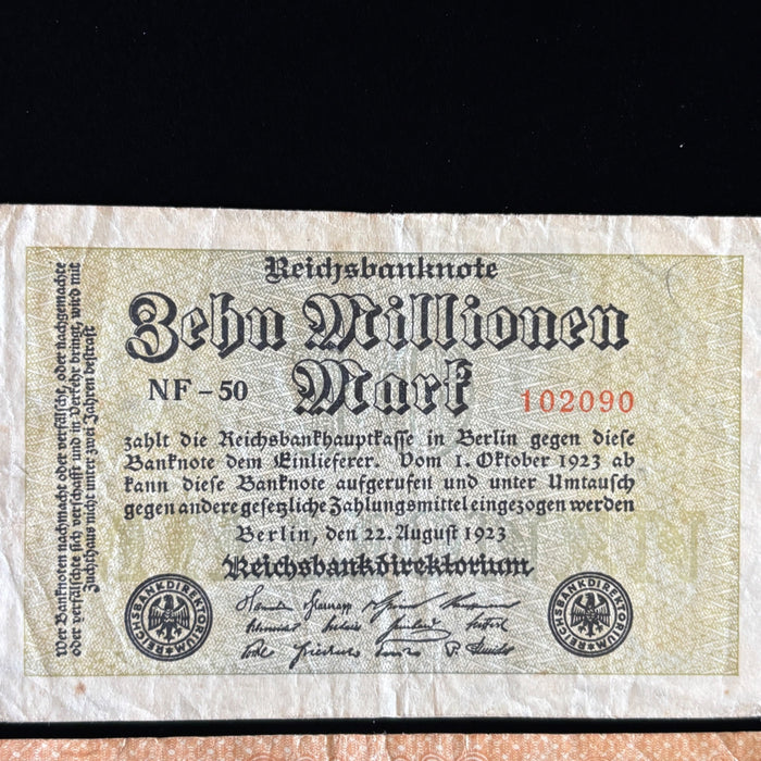 Antique Banknote Lot 1920s Germany Weimar Hyperinflation Bonn Notgeld Old Europe