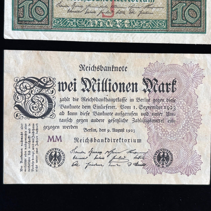 Antique Banknote Lot 1920s Germany Weimar Hyperinflation Bonn Notgeld Old Europe