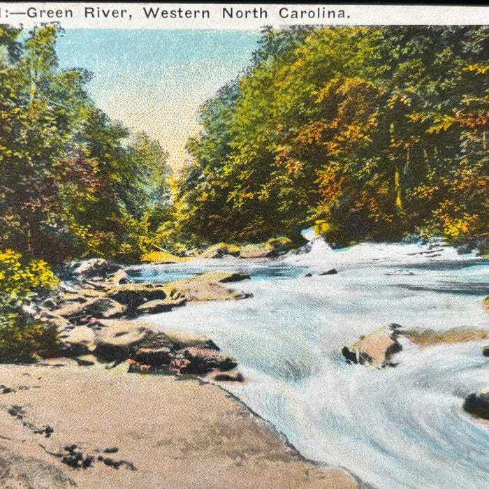 Vintage Postcard Lot Sunset North Carolina Green River Lake James Linville Falls